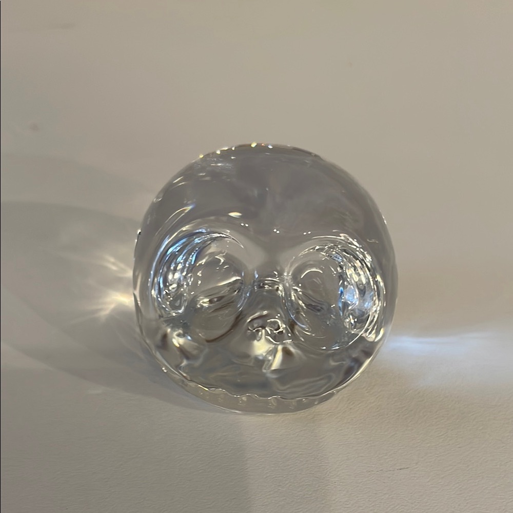 Nightmare Before Christmas Clear Glass Paperweight